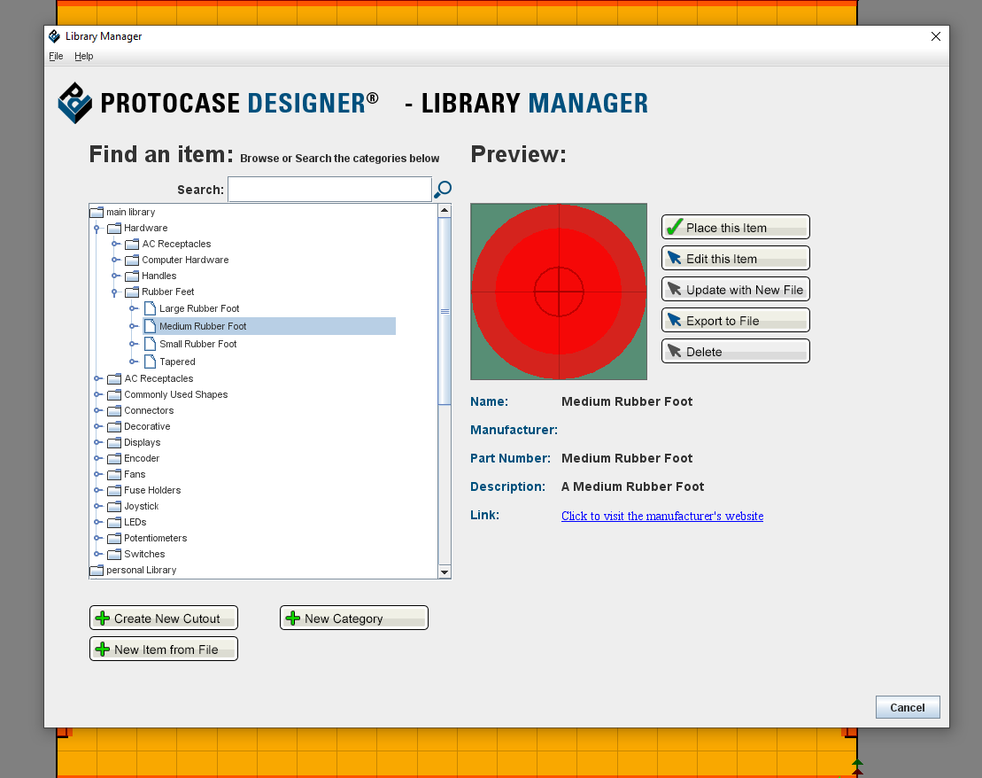 File:Cutout Library - Medium Rubber Feet.png