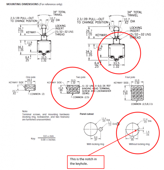 Creating key slot cutouts Protocase Designer Documentation